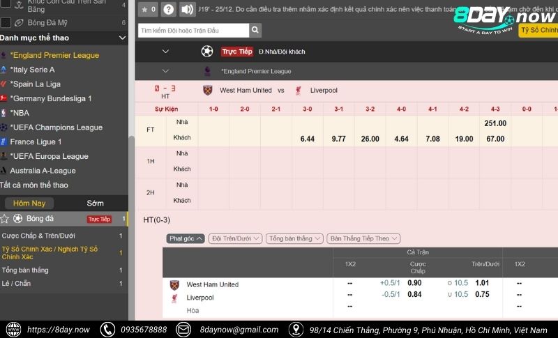 Giao dien sanh cuoc The Thao 8DAY - Hinh 20 - IM Sports 8DAY