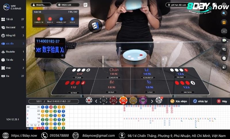 Giao dien sanh Live Casino 8Day - Hinh 12 - WM Casino 8Day