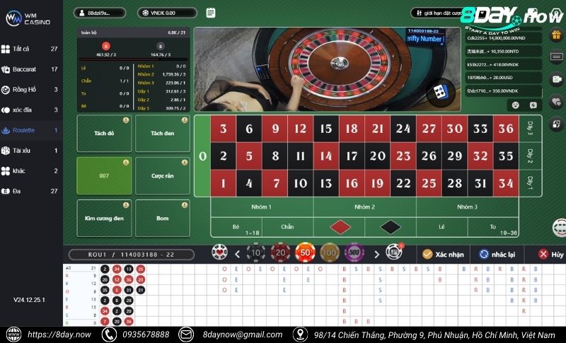 Giao dien sanh Live Casino 8Day - Hinh 13 - WM Casino 8Day